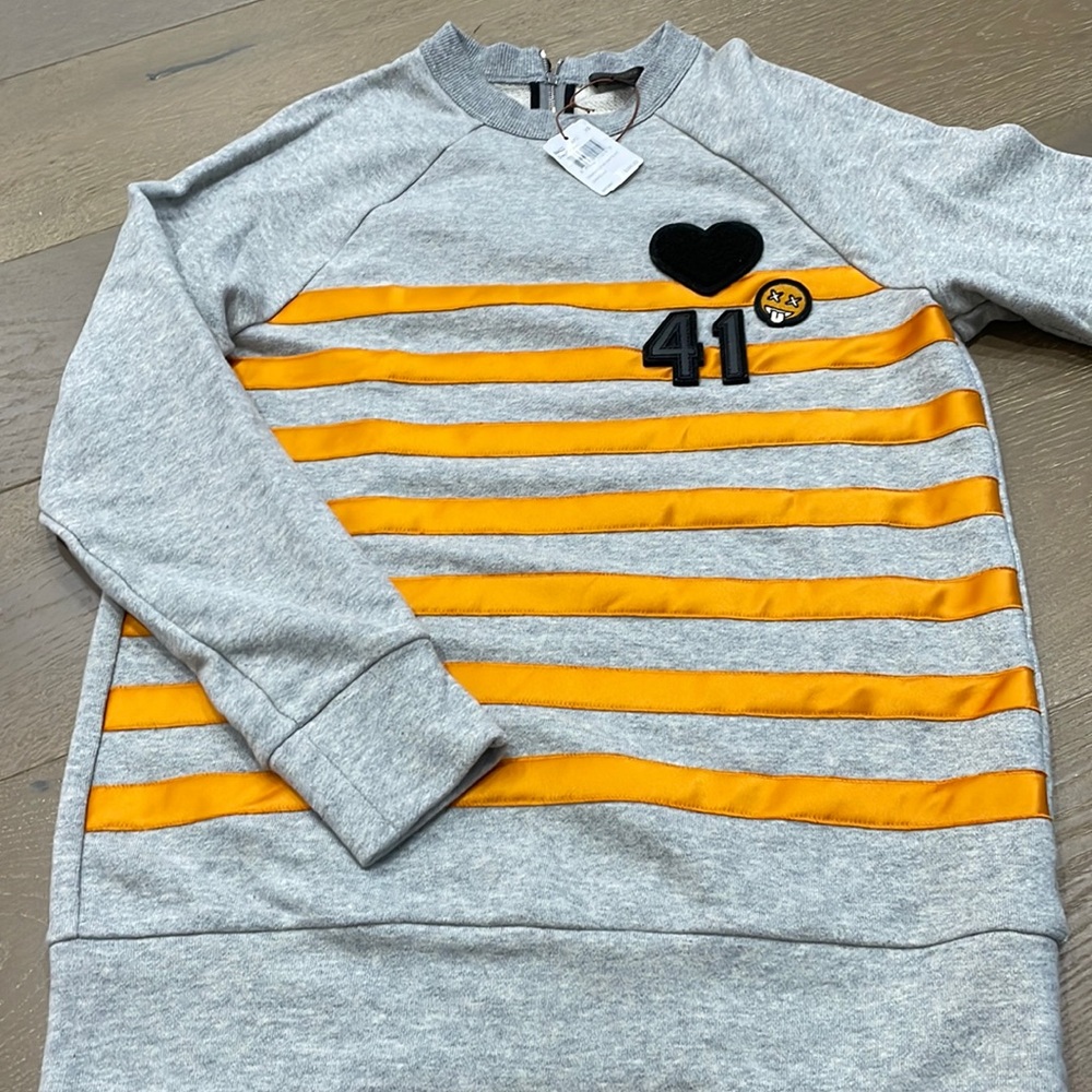 Coach Graphic Stripe Pullover Sweater XS